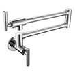 Elegant Kitchen and Bath Gabriel Brass Wall Mounted Pot Filler Faucet in Chrome