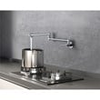 Elegant Kitchen and Bath Gabriel Brass Wall Mounted Pot Filler Faucet in Chrome