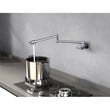 Elegant Kitchen and Bath Gabriel Brass Wall Mounted Pot Filler Faucet in Chrome