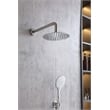 Elegant Kitchen and Bath George Brass Shower Faucet System in Brushed Nickel