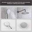 Elegant Kitchen and Bath George Brass Shower Faucet System in Brushed Nickel