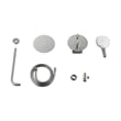 Elegant Kitchen and Bath George Brass Shower Faucet System in Brushed Nickel