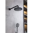 Elegant Kitchen and Bath George Brass Shower Faucet System in Matte Black