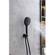 Elegant Kitchen and Bath George Brass Shower Faucet System in Matte Black