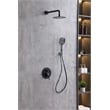 Elegant Kitchen and Bath George Brass Shower Faucet System in Matte Black