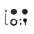 Elegant Kitchen and Bath George Brass Shower Faucet System in Matte Black