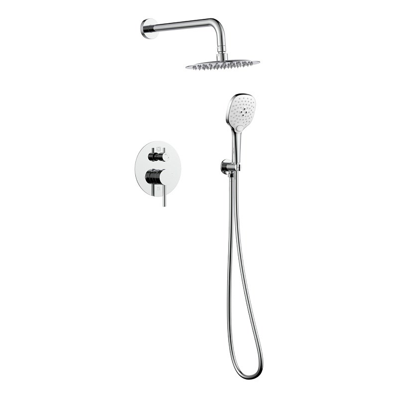 Elegant Kitchen and Bath George Brass Shower Faucet System in Chrome