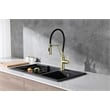 Elegant Kitchen and Bath Leonardo Brass Kitchen Faucet in Brushed Gold