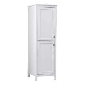 Elegant Kitchen and Bath Adian 20&quot Wood Storage Freestanding Cabinet in White