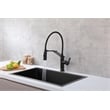 Elegant Kitchen and Bath Leonardo Brass Kitchen Faucet in Matte Black