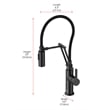 Elegant Kitchen and Bath Leonardo Brass Kitchen Faucet in Matte Black