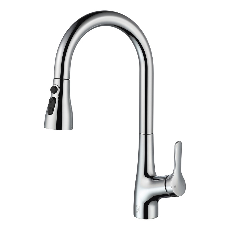 Elegant Kitchen and Bath Andrea Brass Kitchen Faucet in Chrome