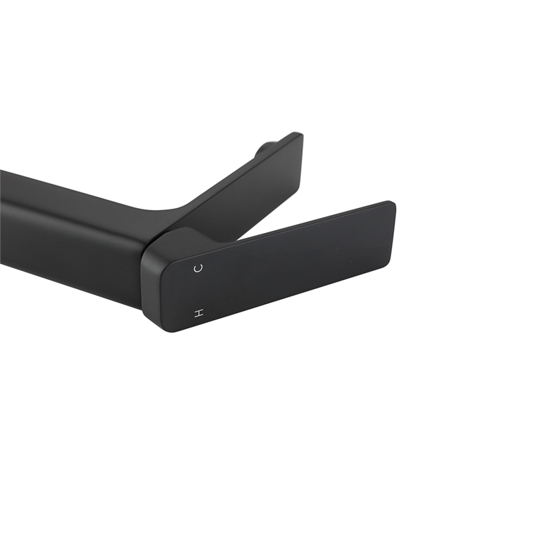 Elegant Kitchen and Bath Lena Brass Single Hole Bathroom Faucet in Matte Black