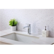 Elegant Kitchen and Bath Lena Brass Single Hole Bathroom Faucet in Chrome