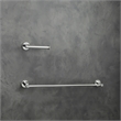 Elegant Kitchen and Bath Alma 2-Pc Stainless Steel Hardware Set in Chrome