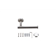 Elegant Kitchen and Bath Alma 2-Pc Stainless Steel Hardware Set in Chrome