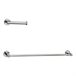 Elegant Kitchen and Bath Alma 2-Pc Stainless Steel Hardware Set in Chrome