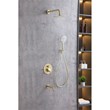 Elegant Kitchen and Bath George Brass Shower and Tub Faucet in Brushed Gold
