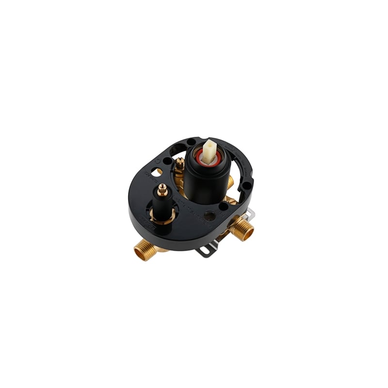 Elegant Kitchen and Bath George Brass Shower and Tub Faucet in Matte Black