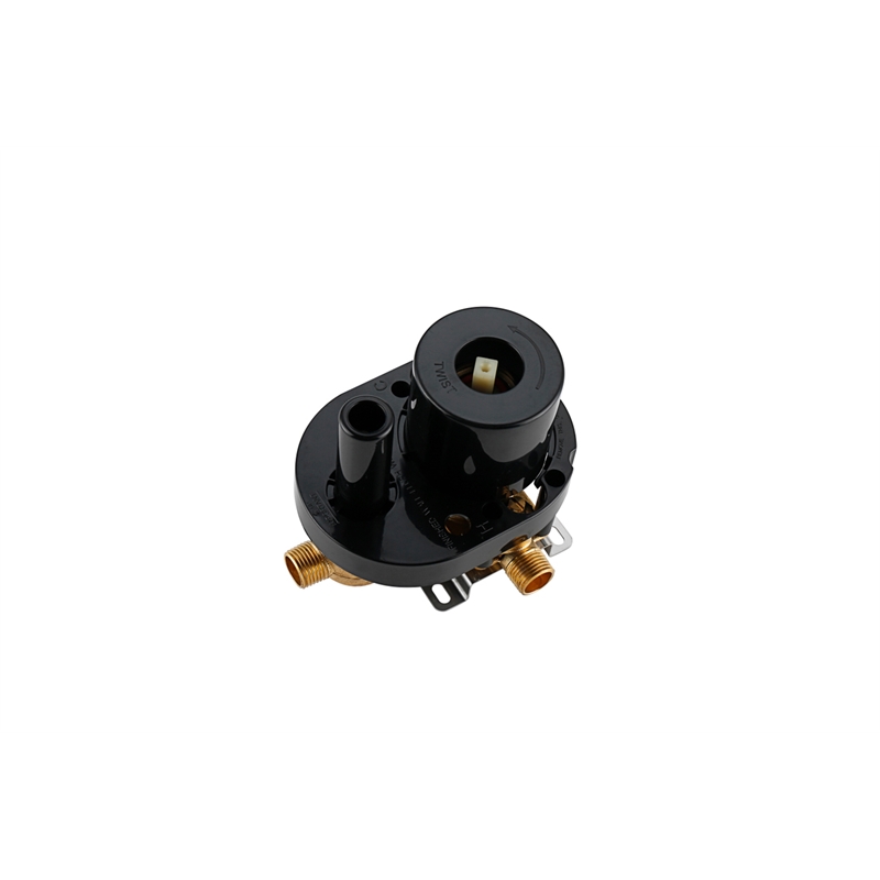 Elegant Kitchen and Bath George Brass Shower and Tub Faucet in Matte Black