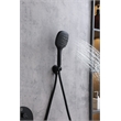 Elegant Kitchen and Bath George Brass Shower and Tub Faucet in Matte Black