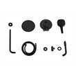 Elegant Kitchen and Bath George Brass Shower and Tub Faucet in Matte Black