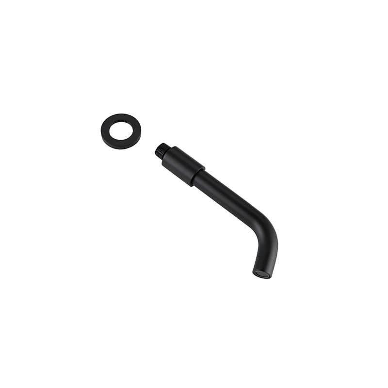 Elegant Kitchen and Bath George Brass Shower and Tub Faucet in Matte Black