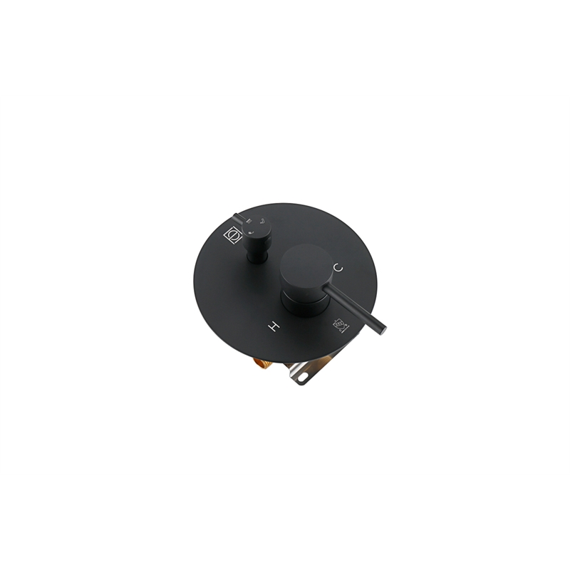 Elegant Kitchen and Bath George Brass Shower and Tub Faucet in Matte Black
