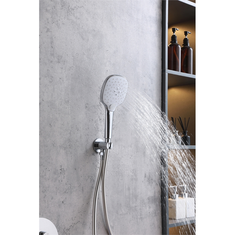 Elegant Kitchen and Bath George Brass Shower and Tub Faucet in Chrome