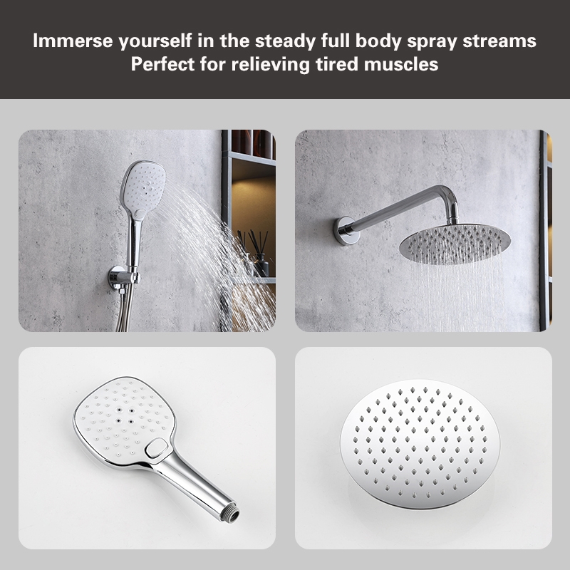 Elegant Kitchen and Bath George Brass Shower and Tub Faucet in Chrome