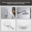 Elegant Kitchen and Bath George Brass Shower and Tub Faucet in Chrome