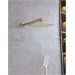 Elegant Kitchen and Bath Petar Brass Shower Faucet System in Brushed Gold