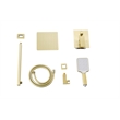 Elegant Kitchen and Bath Petar Brass Shower Faucet System in Brushed Gold