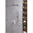 Elegant Kitchen and Bath Petar Brass Shower Faucet System in Nickel