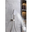 Elegant Kitchen and Bath Petar Brass Shower Faucet System in Nickel