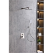 Elegant Kitchen and Bath Petar Brass Shower Faucet System in Nickel