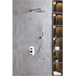 Elegant Kitchen and Bath Petar Brass Shower Faucet System in Chrome/White