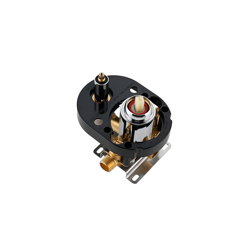 Elegant Kitchen and Bath Petar Brass Shower Faucet System in Chrome/White