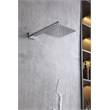 Elegant Kitchen and Bath Petar Brass Shower Faucet System in Chrome/White