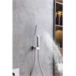 Elegant Kitchen and Bath Petar Brass Shower Faucet System in Chrome/White