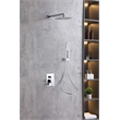 Elegant Kitchen and Bath Petar Brass Shower Faucet System in Chrome/White