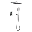 Elegant Kitchen and Bath Petar Brass Shower Faucet System in Chrome/White