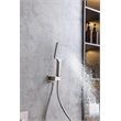 Elegant Kitchen and Bath Petar Brass Shower Faucet System in Brushed Nickel