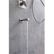 Elegant Kitchen and Bath Petar Brass Shower Faucet System in Brushed Nickel