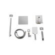 Elegant Kitchen and Bath Petar Brass Shower Faucet System in Brushed Nickel