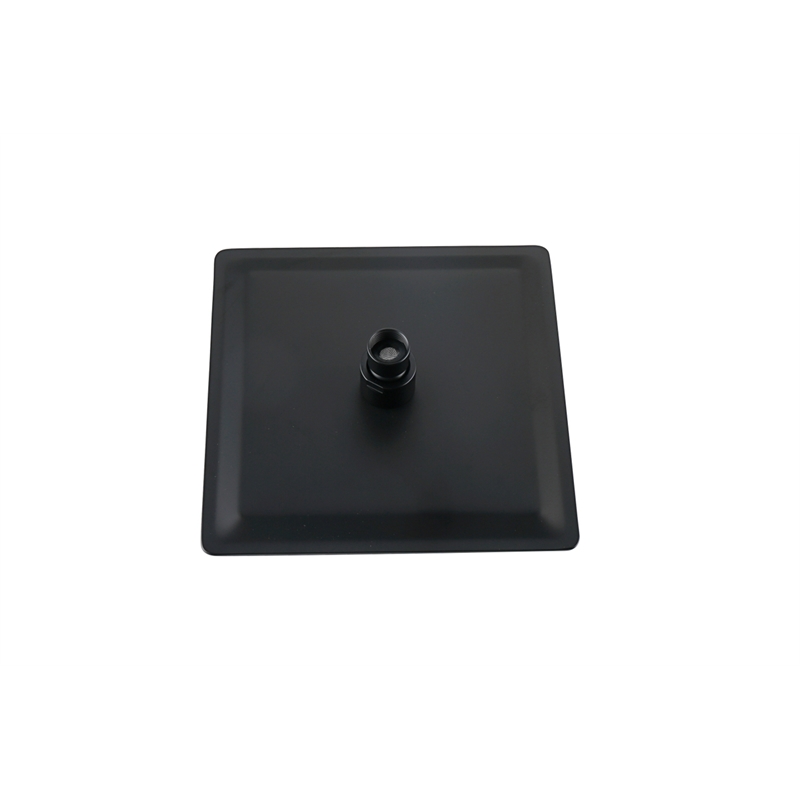 Elegant Kitchen and Bath Petar Brass Shower Faucet System in Matte Black