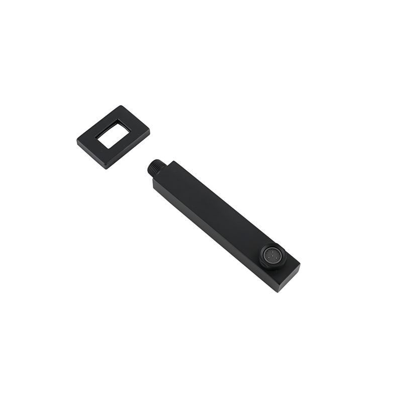 Elegant Kitchen and Bath Petar Brass Shower Faucet System in Matte Black