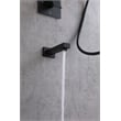 Elegant Kitchen and Bath Petar Brass Shower Faucet System in Matte Black