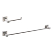 Elegant Kitchen and Bath Isla 2-Pc Stainless Steel Hardware Set in Nickel