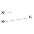 Elegant Kitchen and Bath Isla 2-Pc Stainless Steel Hardware Set in Chrome